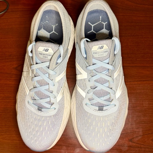 New Balance Shoes - New Balance Women's Fresh Foam 1080 - Light Gray and White